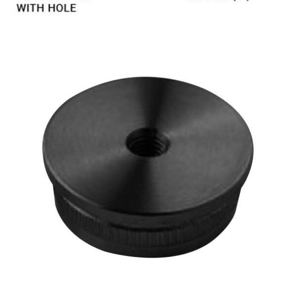 EC621950H00BSM8 - BL END CAP WITH HOLE ROUND CURVED SS 316 FOR 50.8 MM DIA PIPE & 2.0 MM