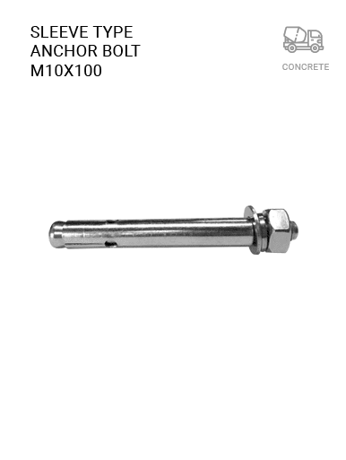 FA410X100SLBO Sleeve type anchor bolt M10X100