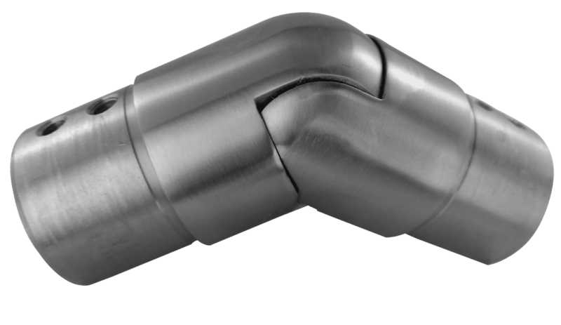 Elbow Adjustable Downward Connector For Slotted Handrail