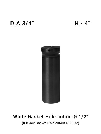SO68267540XBS - BL 3/4" Dia with 4" Height SS316