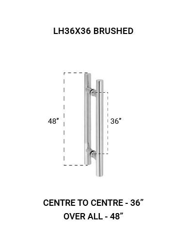 LH36X36BS Ladder Handle 36"X36" in Brushed Finish