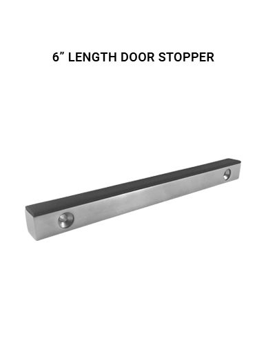 USA-DS412x12x6BS Door Stopper in Brushed to PC Black Finish