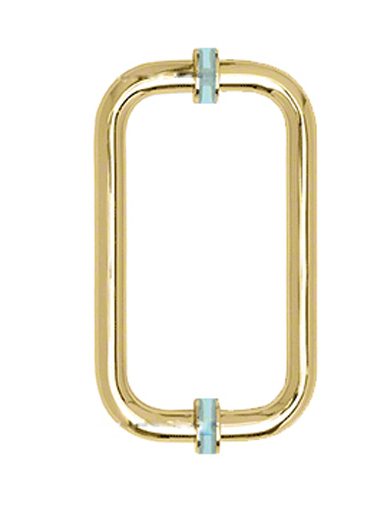 H8x8CMBG Glass Door Handle Brushed Gold