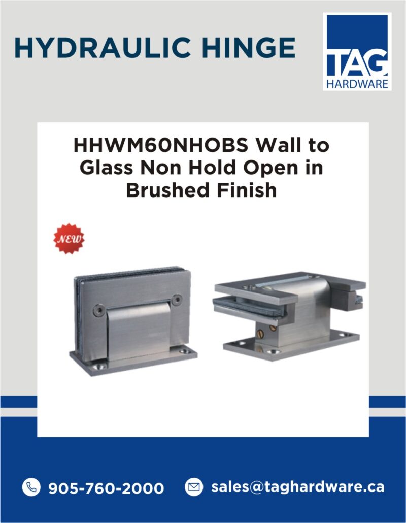 Hydraulic Hinges for Shower Doors Canada