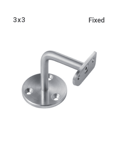 WB65063358FBS WALL BRACKET 3" X 3" FIXED TYPE IN SS 316