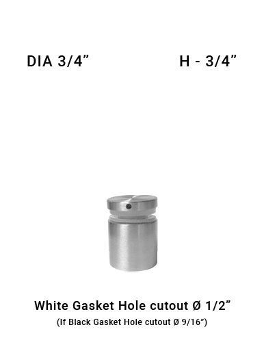 SO682175075BS 3/4" Dia with 3/4" Height SS316