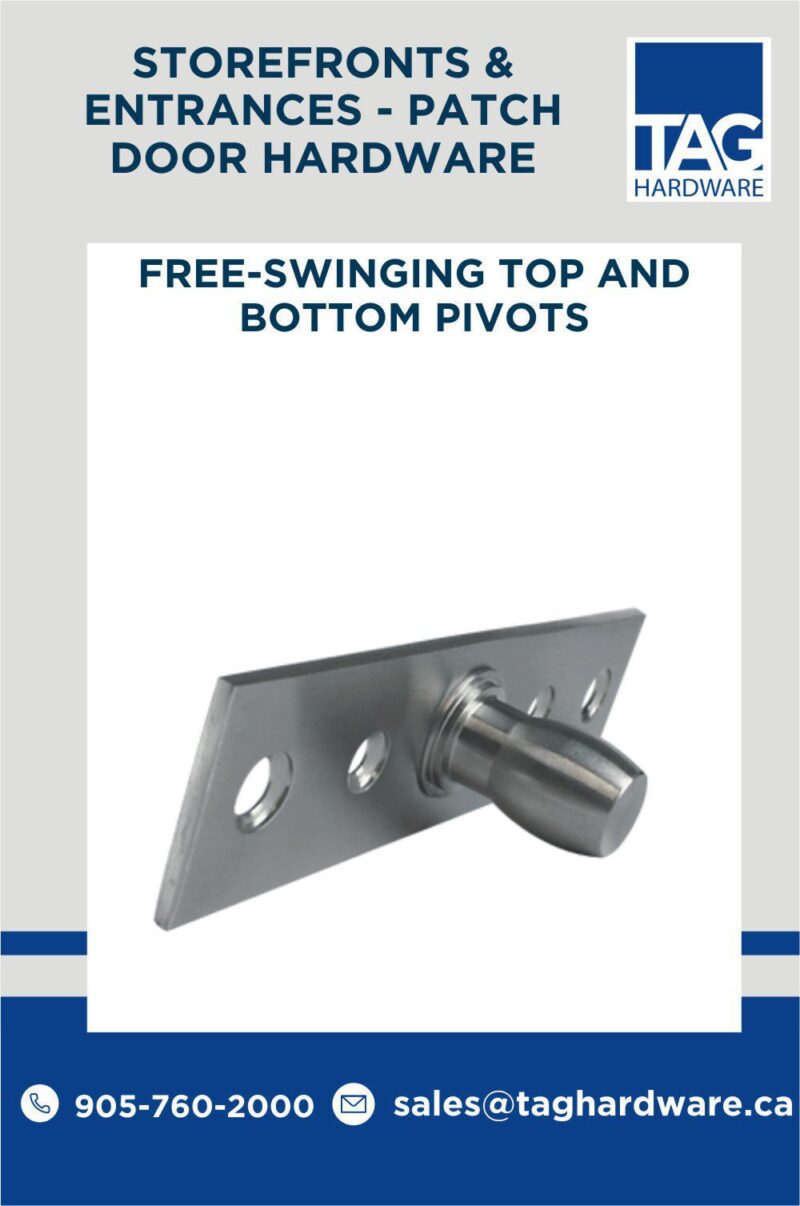Patch Fittings Ideal for Glass Hardware