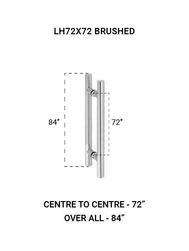 LH72X72BS Ladder Handle 72"X72" in Brushed Finish
