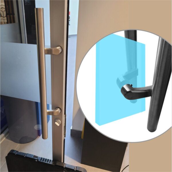 LHOFFSETPS (Polished Finish) Convert Kit for Changing Ladder Handle to Offset Ladder Handle