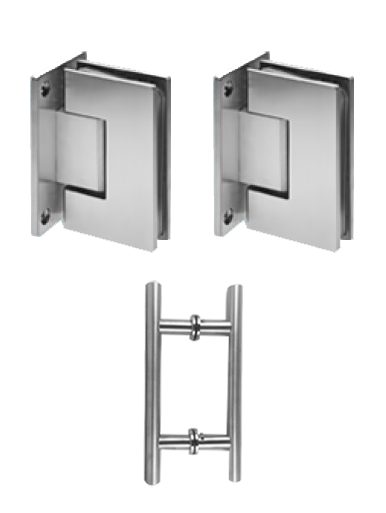 shower door hinges and shower handles