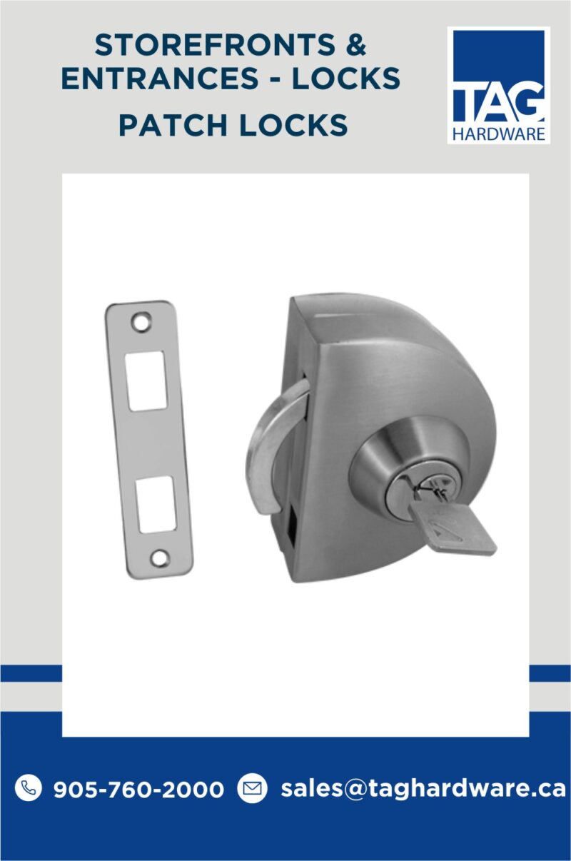 Ideal Glass Door Patch Locks