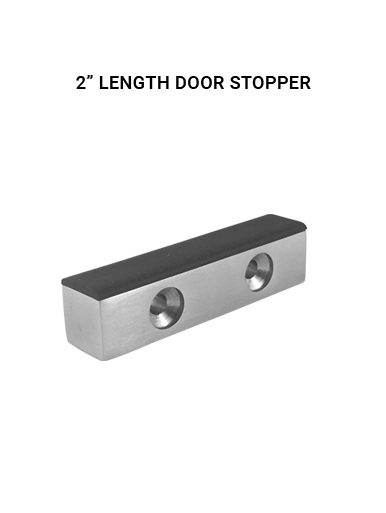 DS412x12x2BS 2" Long  Door Stopper in Brushed Finish