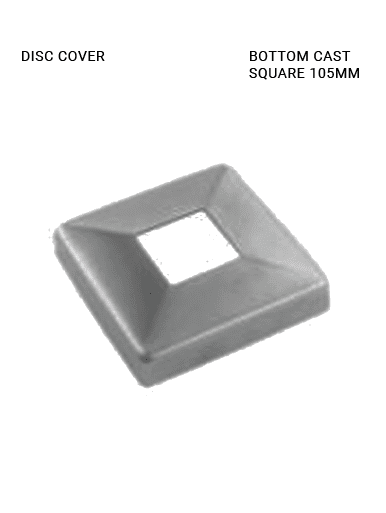 DC665410540S DISC COVERS BOTTOM CAST SQUARE 105MM IN SS316
