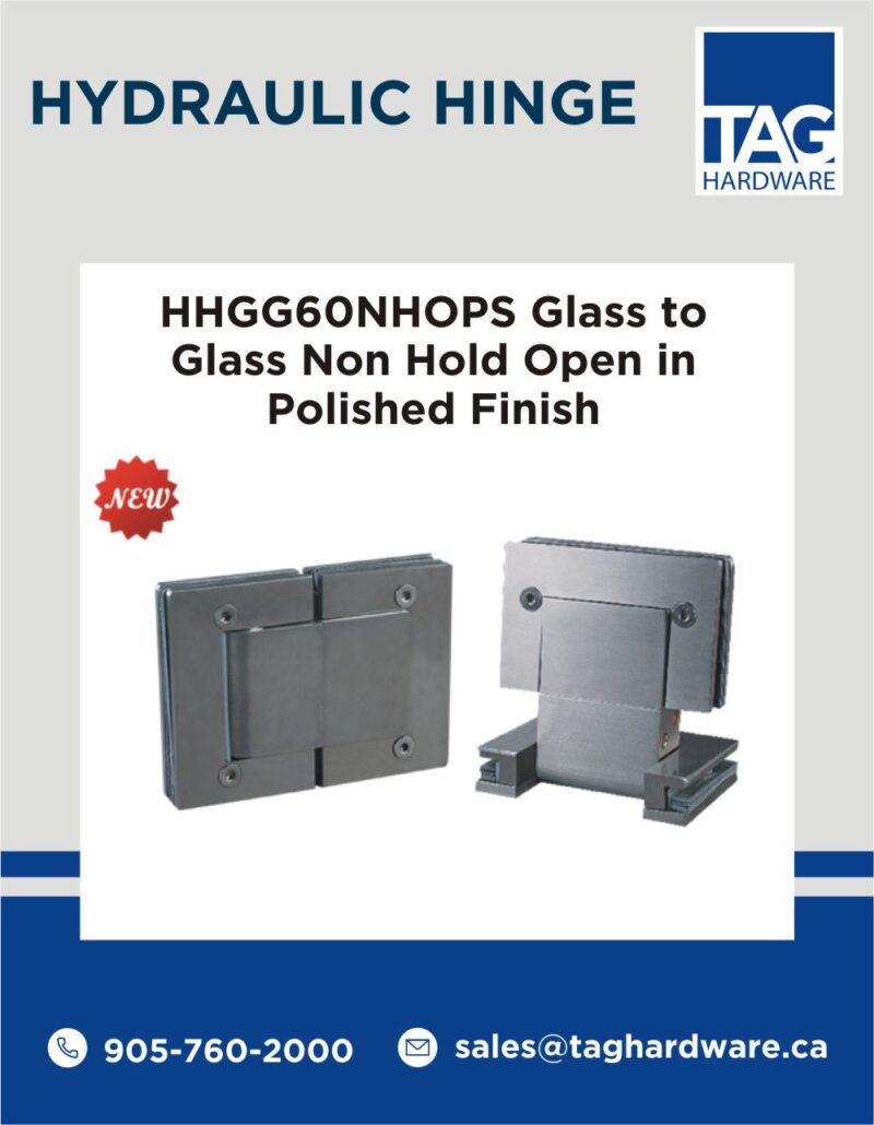 Hydraulic Hinges for Shower Doors Canada