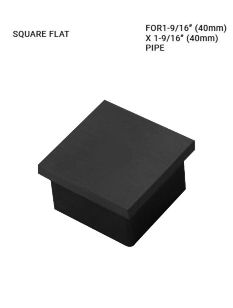 EC625040H00BS - BL END CAP SQUARE FLAT SS 316 FOR 40 X 40 MM PIPE