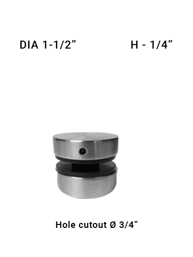 SO681215025BS Dia with 1-1/2" X 1/4" SS316
