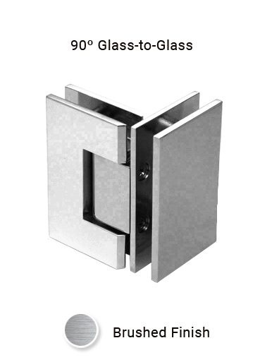 SHV90GGEDBN 90 Degree  Glass to Glass in Brushed Nickel Finish