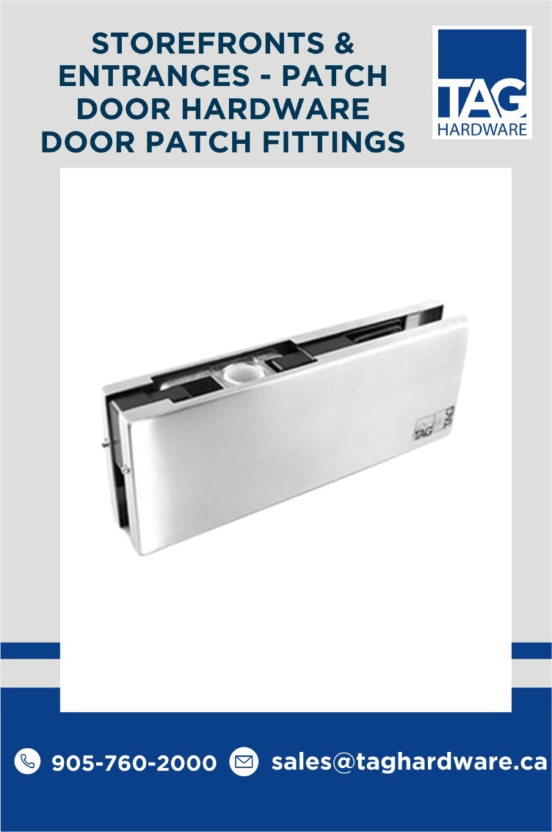 Patch Fittings Ideal for Glass Hardware