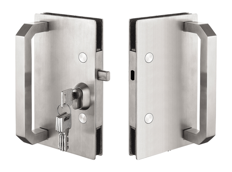 GDL71SQCMBSS + GDLKG71SQCMBSS - BL LOCK & KEEPER FOR GLASS TO GLASS