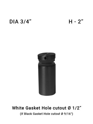 SO68257520XBS - BL 3/4" Dia with 2" Height SS316