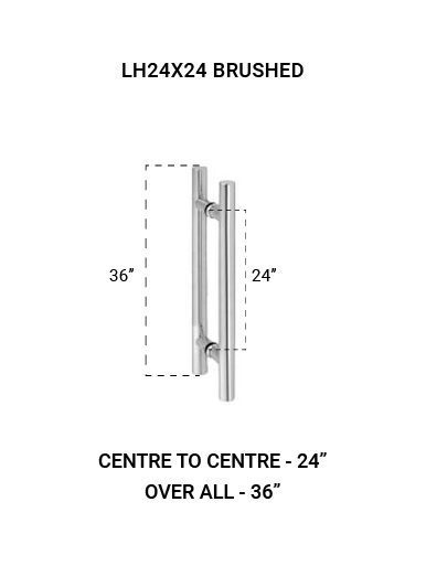 LH24X24BS Ladder Handle 24" X 24" in Brushed Finish