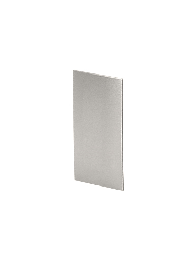 EC42524X2XXPS (Shoe Base) Polished Stainless End Cap for Standard Square Base Shoe 