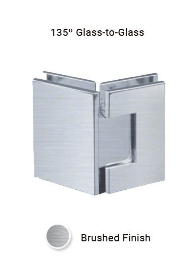 SHV135GGEDBN 135 Degree Glass to Glass in Brushed Nickel